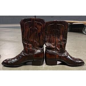 Lucchese VINTAGE SAN ANTONIO Oxblood DANCEHALL RANCH HAND RODEO Boots 12 D
